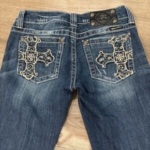 Miss Me Women's Dark Blue Boot Cut Jeans